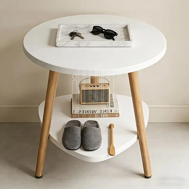 طاولة طابقين بيضوية مودرن